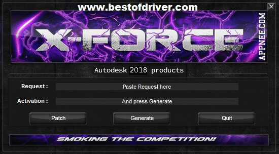 x force keygen autodesk 2018